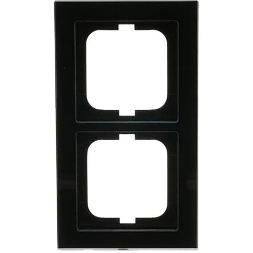 ABB Busch-Jaeger afdekraam 2v ax-glas zwart - 9paa00000211999 - 20089692