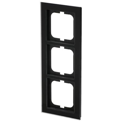 ABB Busch-Jaeger afdekraam 3v ax-glas zwart - 9paa00000212001 - 20089693