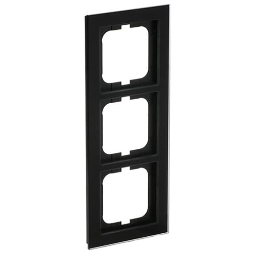 ABB Busch-Jaeger afdekraam 3v ax-glas zwart - 9paa00000212002 - 20089693