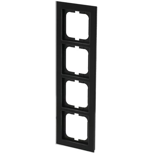 ABB Busch-Jaeger afdekraam 4v ax-glas zwart - 9paa00000212005 - 20089694
