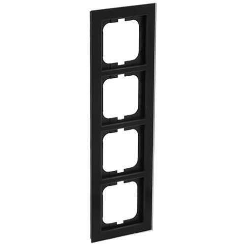 ABB Busch-Jaeger afdekraam 4v ax-glas zwart - 9paa00000212006 - 20089694