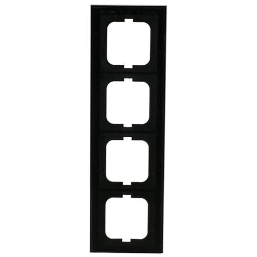 ABB Busch-Jaeger afdekraam 4v ax-glas zwart - 9paa00000212007 - 20089694