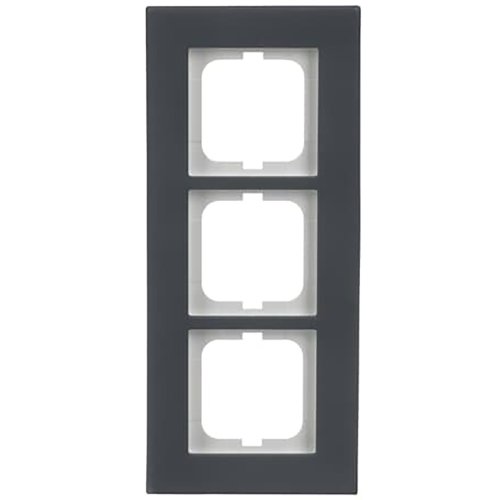 ABB Busch-Jaeger afdekraam 3v carat-porselein antraciet - 9paa00000212024 - 20089703