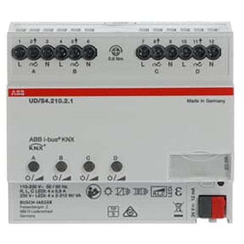 ABB Busch-Jaeger KNX LED Dimmer, 4-v, 210 W/VA, DinRail - 9paa00000214059 - 20090301