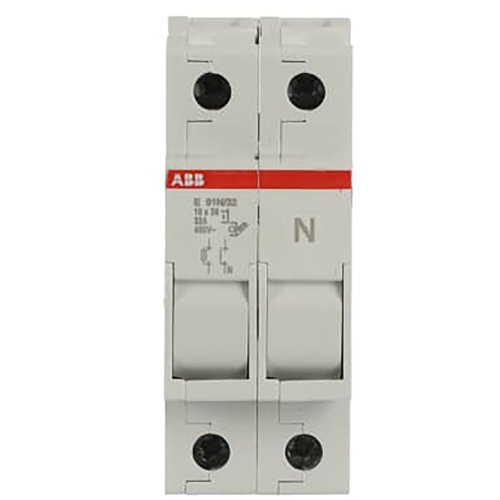 ABB Componenten Zekeringafschakelhouder,1p+n Max 32A, voor 10,3x38mm fuse - 9paa00000218982 - 20124335