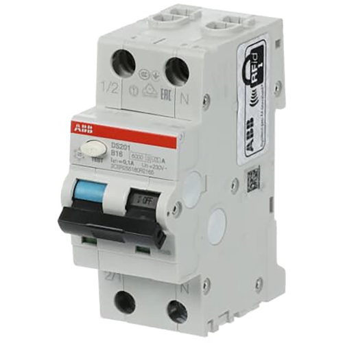 ABB aardlekautomaat b16a 1p+n DS201 B16 A100 - 9paa00000218992 - 11001449