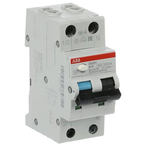 ABB aardlekautomaat b16a 1p+n DS201 B16 A100 - 9paa00000218993 - 11001449