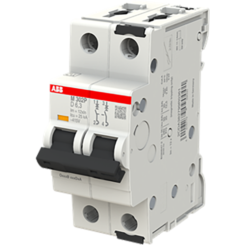 ABB Componenten Installatieautomaat M302P-D6,3 MCB - 9paa00000219274 - 20114036