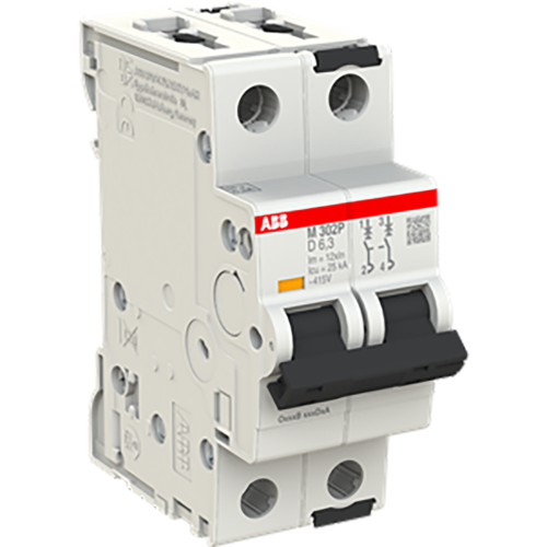 ABB Componenten Installatieautomaat M302P-D6,3 MCB - 9paa00000219275 - 20114036
