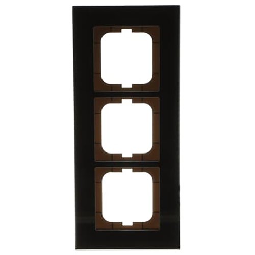 ABB Busch-Jaeger afdekraam 3v c-glas zwart - 9paa00000226974 - 20089481