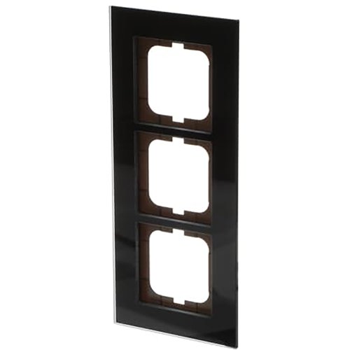 ABB Busch-Jaeger afdekraam 3v c-glas zwart - 9paa00000226975 - 20089481