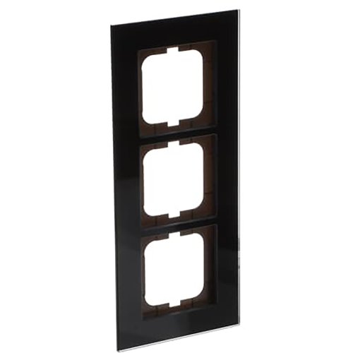 ABB Busch-Jaeger afdekraam 3v c-glas zwart - 9paa00000226976 - 20089481
