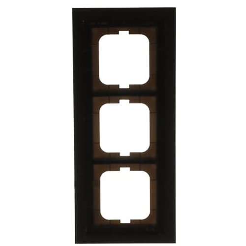 ABB Busch-Jaeger afdekraam 3v c-glas zwart - 9paa00000226977 - 20089481