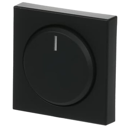 ABB Busch-Jaeger cpl+knop v draaidimmer mat-zwart heavy duty - 9paa00000227153 - 20090863