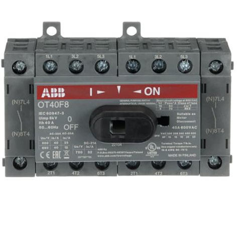 ABB Componenten Lastscheider 8P, 40 A bodem / DIN-rail montage - 9paa00000228552 - 20095758