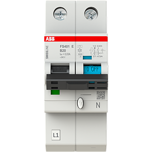 ABB Componenten FS401E-B20/0.03 Aardlekschakelaar met overstroombeveiliging - 9paa00000230639 - 20112878