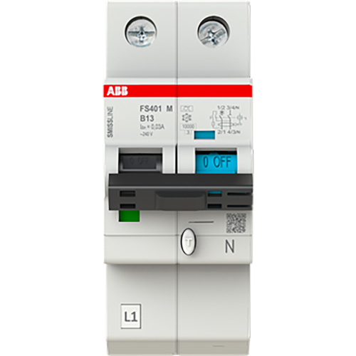 ABB Componenten FS401M-B13/0.03 Aardlekschakelaar met overstroombeveiliging - 9paa00000230675 - 20112890