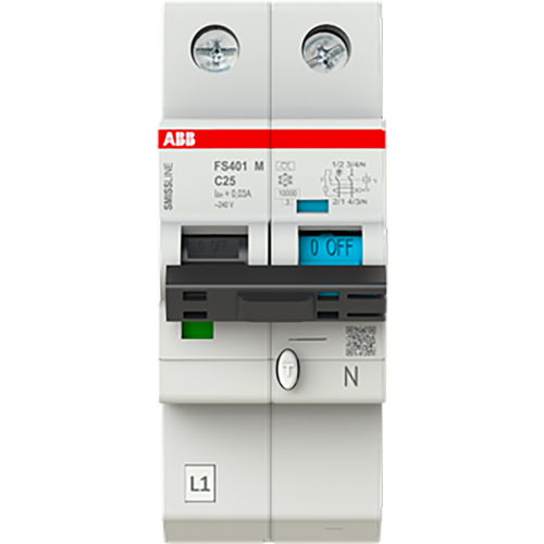 ABB aardlekautomaat c25a 1p+n 30ma FS401M-C25/0.03 - 9paa00000230705 - 11010316