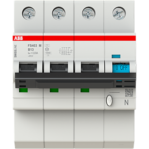 ABB Componenten FS403M-B13/0.03 Aardlekschakelaar met overstroombeveiliging - 9paa00000230801 - 20112932
