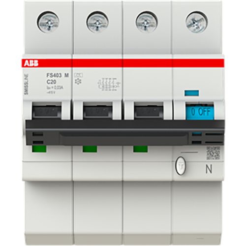 ABB Componenten FS403M-C20/0.03 Aardlekschakelaar met overstroombeveiliging - 9paa00000230849 - 20112948