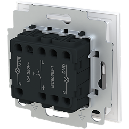 ABB Busch-Jaeger pulsdrukker bel DND/MUR art-matwit 230V - 9paa00000232382 - 20089199