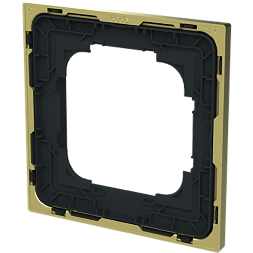 ABB Busch-Jaeger afdekraam 1v art-matzwart/goud - 9paa00000232436 - 20089745