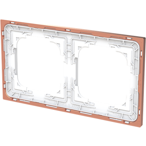 ABB Busch-Jaeger afdekraam 2v art-matwit/ros&eacute;goud - 9paa00000232442 - 20089747