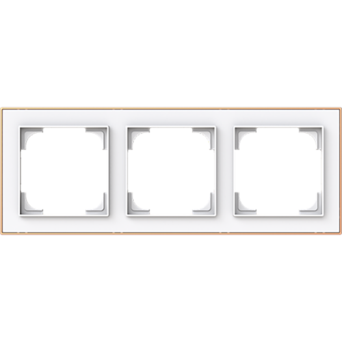 ABB Busch-Jaeger afdekraam 3v art-matwit/ros&eacute;goud - 9paa00000232449 - 20089750