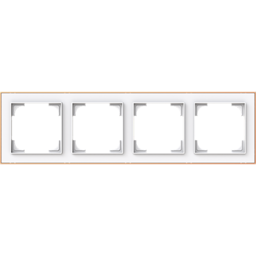 ABB Busch-Jaeger afdekraam 4v art-matwit/ros&eacute;goud - 9paa00000232458 - 20089753
