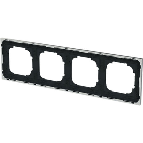 ABB Busch-Jaeger afdekraam 4v art-matzwart/chroom - 9paa00000232466 - 20089755