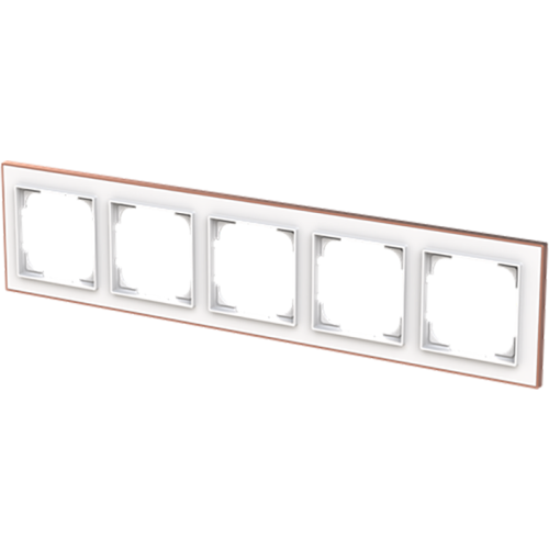 ABB Busch-Jaeger afdekraam 5v art-matwit/ros&eacute;goud - 9paa00000232468 - 20089756