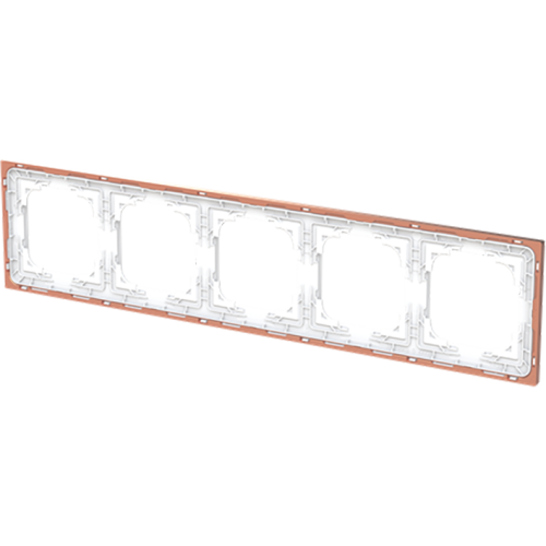 ABB Busch-Jaeger afdekraam 5v art-matwit/ros&eacute;goud - 9paa00000232469 - 20089756