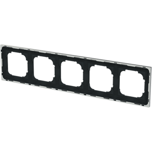 ABB Busch-Jaeger afdekraam 5v art-matzwart/chroom - 9paa00000232475 - 20089758