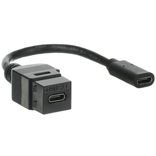 ABB Busch-Jaeger USB Keystone-Module zwart - 9paa00000232913 - 20087985