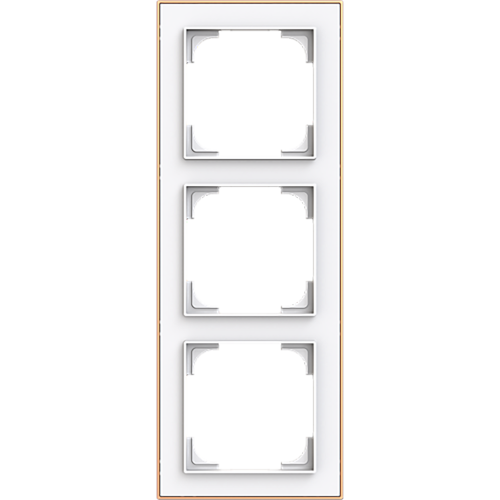 ABB Busch-Jaeger afdekraam 3v art-matwit/ros&eacute;goud - 9paa00000236952 - 20089750