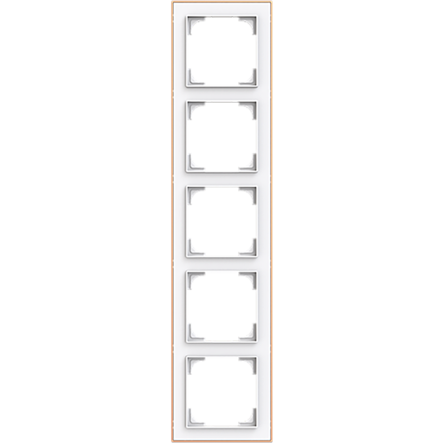 ABB Busch-Jaeger afdekraam 5v art-matwit/ros&eacute;goud - 9paa00000236958 - 20089756