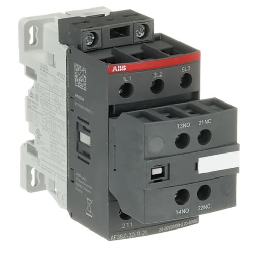 ABB Componenten Contactor AF serie 38A (AC3), 3P, 1NO/1NC, 24-60Vac/20-60Vdc, low powe - 9paa00000240088 - 20196870