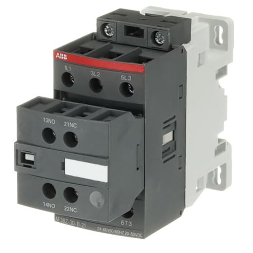 ABB Componenten Contactor AF serie 38A (AC3), 3P, 1NO/1NC, 24-60Vac/20-60Vdc, low powe - 9paa00000240247 - 20196870