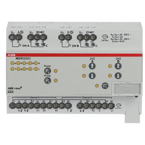ABB Busch-Jaeger Heating/Cooling Circuit Controller ClimaEco KNX 3-Point, 2-voudig, han - 9paa00000243659 - 20087847