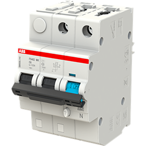 ABB Componenten Aardlekautomaat met overstroombeveiliging C Kar, 6A, 30mA, 6kA 2P - 9paa00000248370 - 20112986