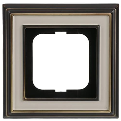 ABB Busch-Jaeger afdekraam 1v dynasty antiek ivoor - 9paa00000250042 - 20089604