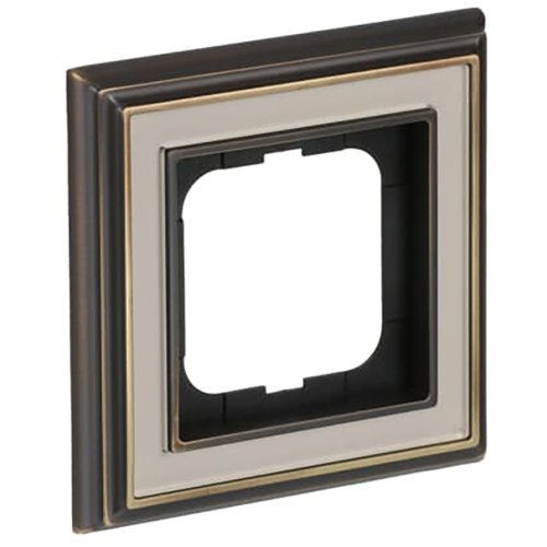 ABB Busch-Jaeger afdekraam 1v dynasty antiek ivoor - 9paa00000250044 - 20089604