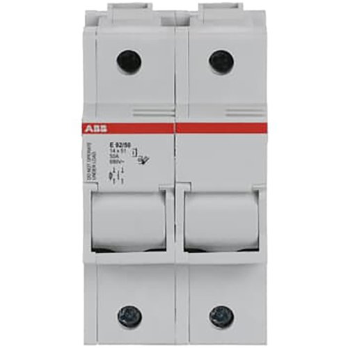 ABB Componenten Zekeringhouder voor 14x 51mm zekeringen, 2 polig, max 50A - 9paa00000250507 - 20124567