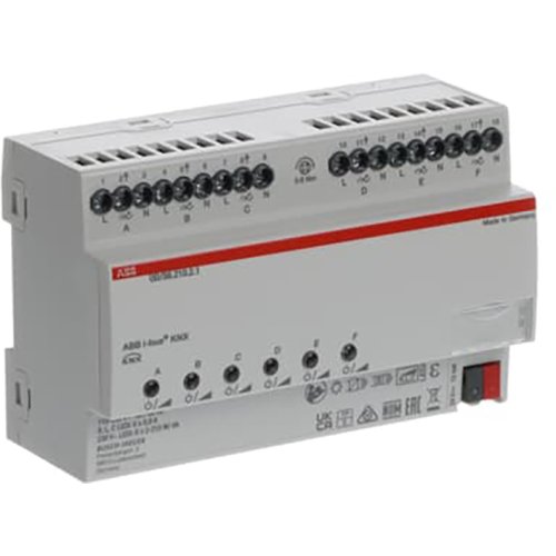 ABB Busch-Jaeger KNX LED Dimmer, 6-v, 210 W/VA, DINrail - 9paa00000252701 - 20090302