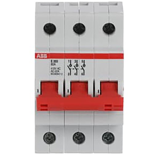 ABB Componenten Aan-Uit schakelaar, rood 3 polig, 80A - 9paa00000257317 - 20114131