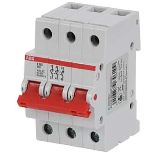 ABB Componenten Aan-Uit schakelaar, rood 3 polig, 80A - 9paa00000257318 - 20114131