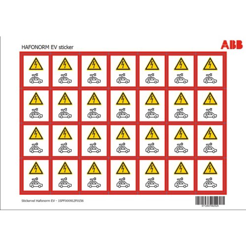 ABB Installatiedozen en -kasten Hafonorm sticker sheet EV - 9paa00000259215 - 20087488