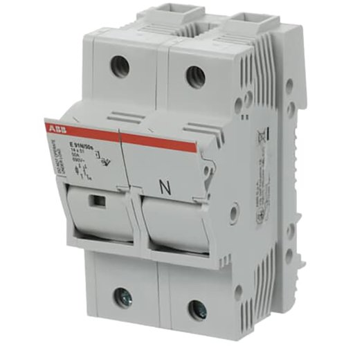 ABB Componenten Zekeringhouder voor 14x 51mm zekeringen, 1 polig + N, max 50A + indica - 9paa00000270642 - 20124349
