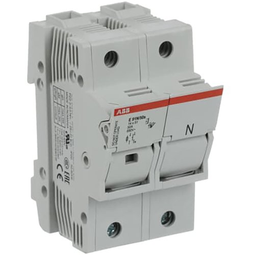 ABB Componenten Zekeringhouder voor 14x 51mm zekeringen, 1 polig + N, max 50A + indica - 9paa00000270643 - 20124349