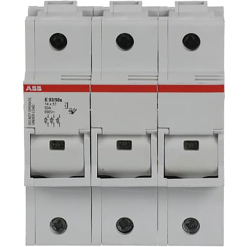 ABB Componenten Zekeringhouder voor 14x 51mm zekeringen, 3 polig , max 50A + indicator - 9paa00000270749 - 20124491